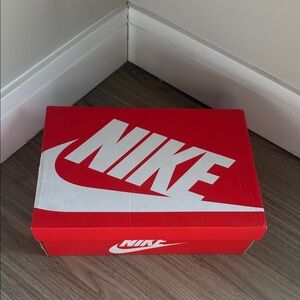 Nike Red and White Shoe Box